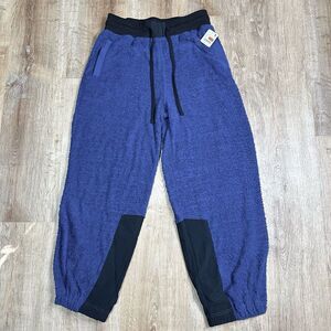 Free People Blue and Black Track Pants
